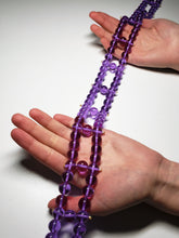 Load image into Gallery viewer, Violet Healing Flame Spinal Mat Andara Crystal Specialized Healing Tool