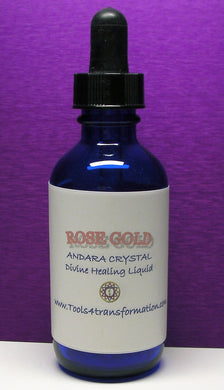 Rose Gold / Dusty pink Andara Crystal Liquid