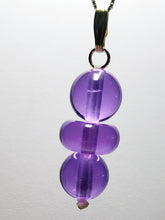 Load image into Gallery viewer, Violet Flame Andara Crystal Pendant (2 x 12mm, 1 x 14mm)