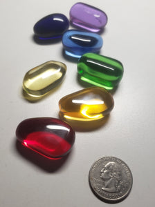Andara Crystal Tumbled Bundle chakra colors