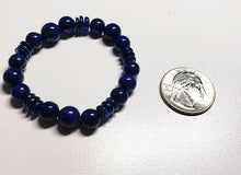 Load image into Gallery viewer, Thyroid Therapy Tool - Natural Lapis Lazuli with Kyanite