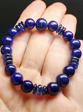 Thyroid Therapy Tool - Natural Lapis Lazuli with Kyanite