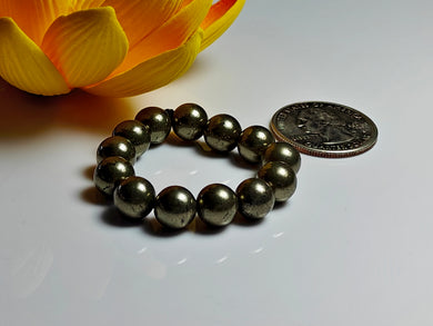 Pyrite Gem Healing Ring