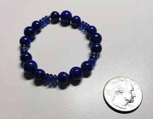 Thyroid Therapy Tool - Natural Lapis Lazuli with Kyanite