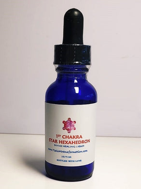 1st Chakra Sacred Geometry Essence -  Hexahedron (Cube)