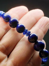 Load image into Gallery viewer, Thyroid Therapy Tool - Natural Lapis Lazuli with Kyanite