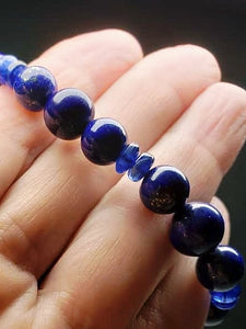 Thyroid Therapy Tool - Natural Lapis Lazuli with Kyanite