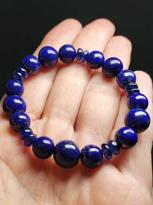 Thyroid Therapy Tool - Natural Lapis Lazuli with Kyanite
