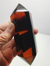 Load image into Gallery viewer, Amber Double Terminated Polished Andara Crystal Wand 250g