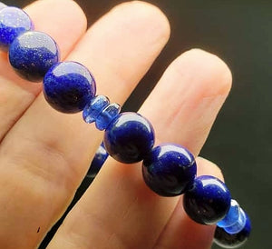 Thyroid Therapy Tool - Natural Lapis Lazuli with Kyanite