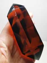 Load image into Gallery viewer, Amber Double Terminated Polished Andara Crystal Wand 274g