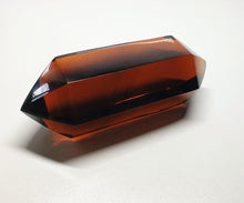 Load image into Gallery viewer, Amber Double Terminated Polished Andara Crystal Wand 274g