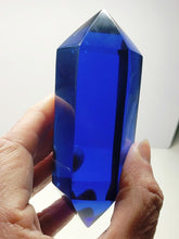 Load image into Gallery viewer, Blue Double Terminated Polished Andara Crystal Wand 284g A