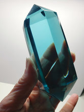 Load image into Gallery viewer, Aqua Double Terminated Polished Andara Crystal Wand 290g