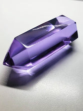 Load image into Gallery viewer, Violet (color change) Double Terminated Polished Andara Crystal Wand 298g