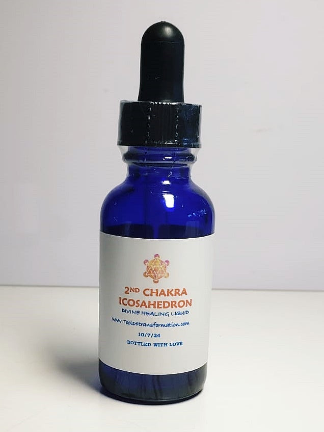 2nd Chakra Sacred Geometry Essence - Icosohedron