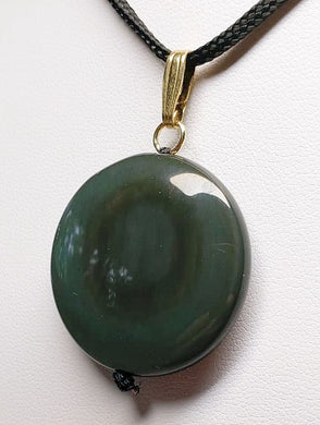 Obsidian - Rainbow Therapeutic Pendant C