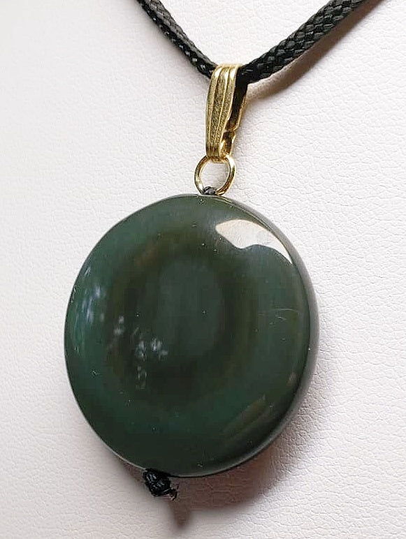 Obsidian - Rainbow Therapeutic Pendant C