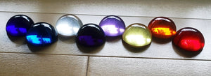 Violet Andara Crystal Cabochon 30mm