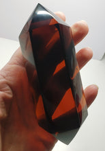 Load image into Gallery viewer, Amber Double Terminated Polished Andara Crystal Wand 312g*