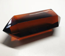 Load image into Gallery viewer, Amber Double Terminated Polished Andara Crystal Wand 312g*