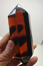 Load image into Gallery viewer, Amber Double Terminated Polished Andara Crystal Wand 312g*