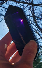 Load image into Gallery viewer, Purple Double Terminated Polished Andara Crystal Wand 318g