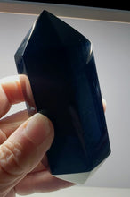 Load image into Gallery viewer, Purple Double Terminated Polished Andara Crystal Wand 326g*