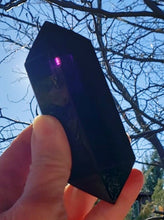 Load image into Gallery viewer, Purple Double Terminated Polished Andara Crystal Wand 326g*