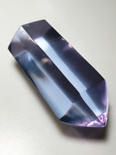 Load image into Gallery viewer, Violet (color change) Double Terminated Polished Andara Crystal Wand 328g