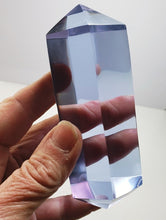 Load image into Gallery viewer, Violet (color change) Double Terminated Polished Andara Crystal Wand 344g