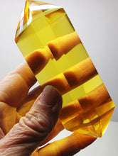 Load image into Gallery viewer, Yellow - Golden Double Terminated Polished Andara Crystal Wand 300g