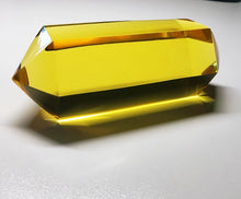 Load image into Gallery viewer, Yellow - Golden Double Terminated Polished Andara Crystal Wand 346g*