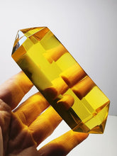 Load image into Gallery viewer, Yellow - Golden Double Terminated Polished Andara Crystal Wand 346g*