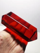 Load image into Gallery viewer, Red - Deep Double Terminated Polished Andara Crystal Wand 356g*