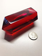 Load image into Gallery viewer, Red - Deep Double Terminated Polished Andara Crystal Wand 356g*