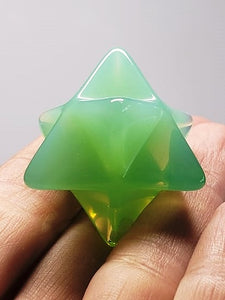 Opalescence Green Andara Crystal Merkaba 35mm