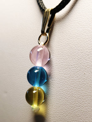 Three-Fold Flame Andara Crystal Pendant 8mm