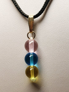 Three-Fold Flame Andara Crystal Pendant 8mm