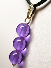 Load image into Gallery viewer, Violet Flame Andara Crystal Pendant (3 x 10mm)