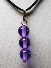 Load image into Gallery viewer, Violet Flame Andara Crystal Pendant (3 x 10mm)