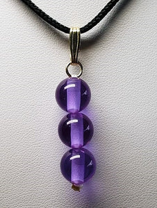 Violet Flame Andara Crystal Pendant (3 x 10mm)
