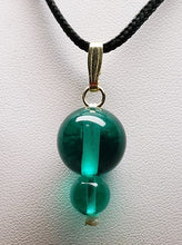 Load image into Gallery viewer, Teal Andara Crystal Pendant (1 x 8mm &amp; 14mm)