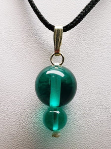 Teal Andara Crystal Pendant (1 x 8mm & 14mm)