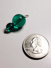 Load image into Gallery viewer, Teal Andara Crystal Pendant (1 x 8mm &amp; 14mm)