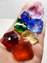 Load image into Gallery viewer, Traditional Andara Crystal Bundle chakra colors 94.48g