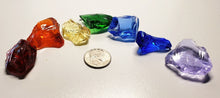 Load image into Gallery viewer, Traditional Andara Crystal Bundle chakra colors 94.48g