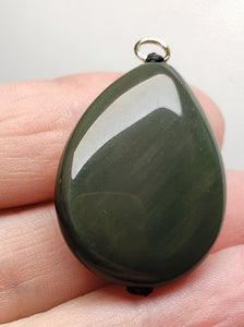 Obsidian - Rainbow Therapeutic Pendant B