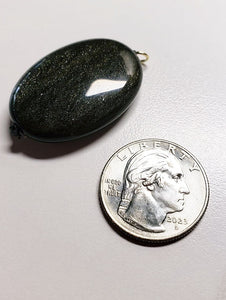 Obsidian - Golden Sheen Therapeutic Pendant B