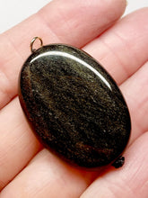 Load image into Gallery viewer, Obsidian - Golden Sheen Therapeutic Pendant B